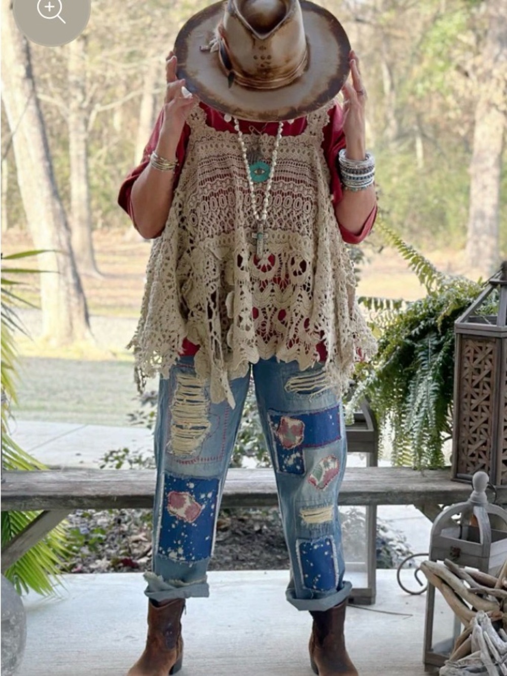 Jaded Gypsy Garden Splatter Jeans